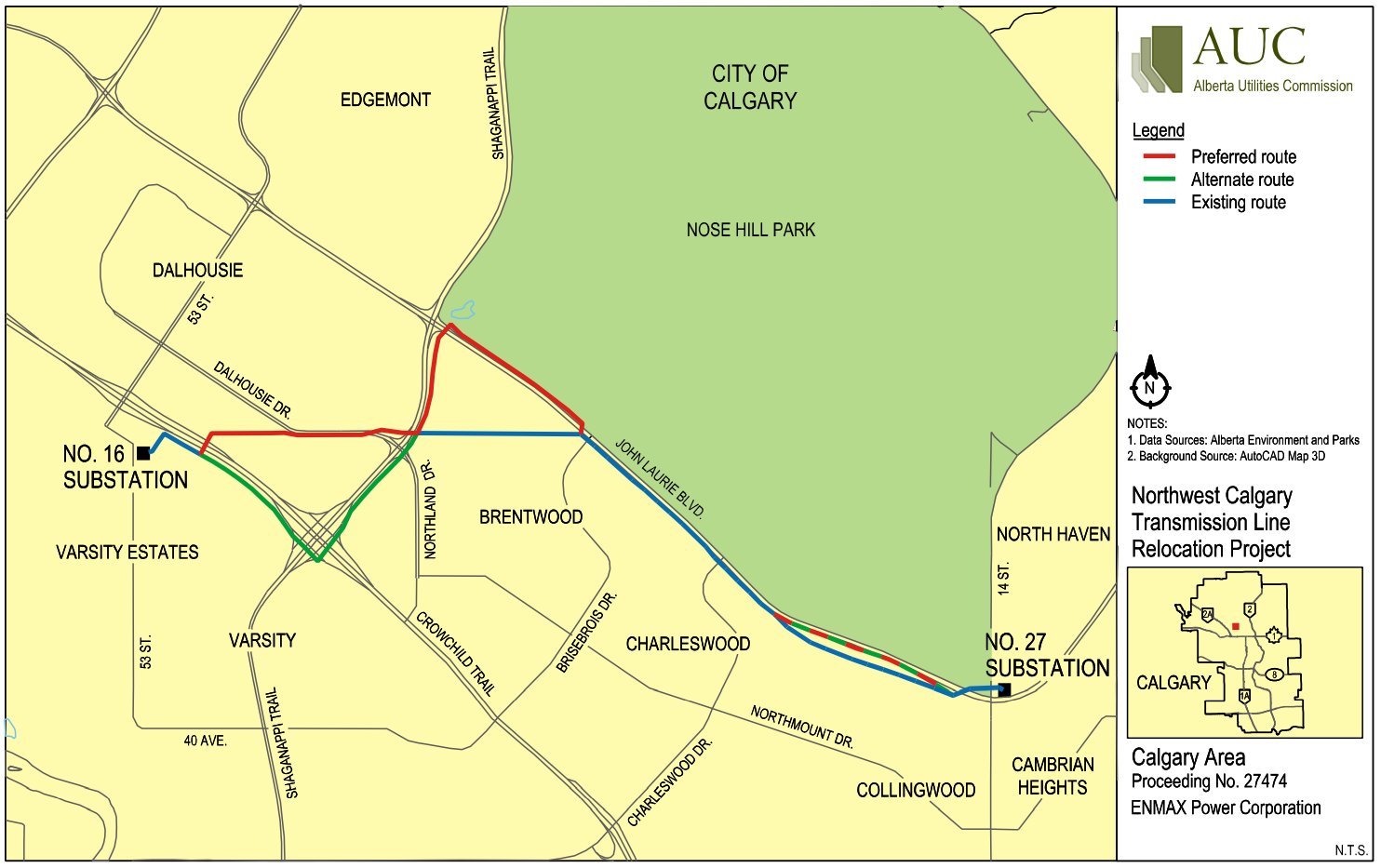 Northwest Calgary Transmission Line Relocation Project AUC